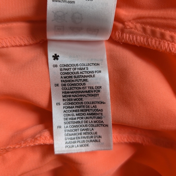 🌟 BNWT H&M Conscious Collection Coral Sleeveless Dress | Size 4 🌟 - Picture 5 of 5